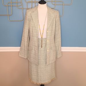 Clifford & Wills light green speckled suit